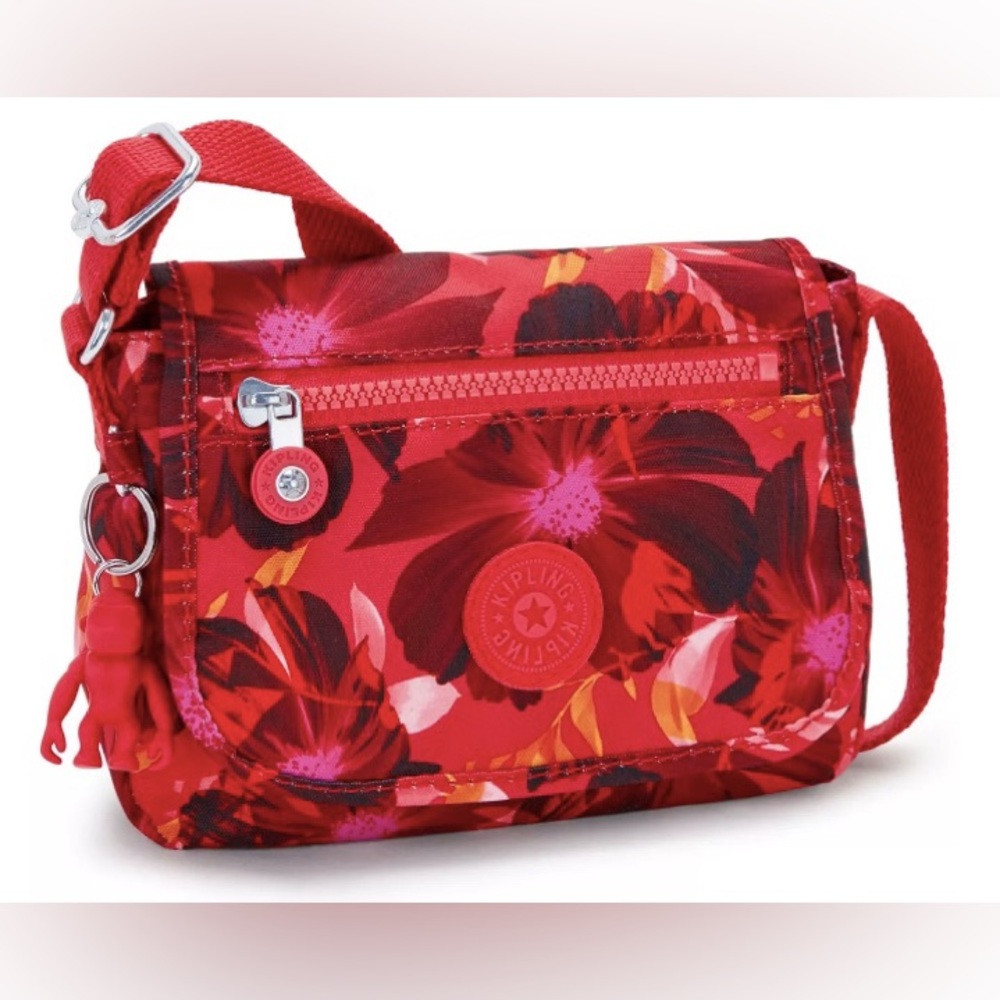 KIPLING Sabian Mini Crossbody Bag Poppy Floral NWT